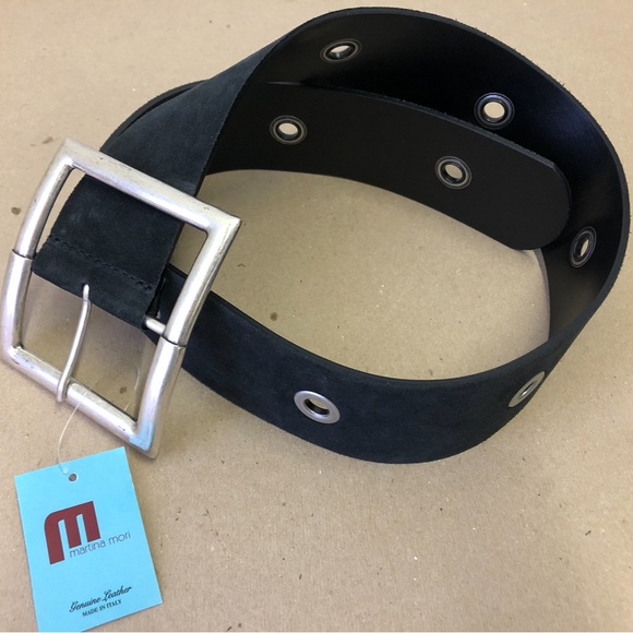 Martina Mori Black Suede Belt